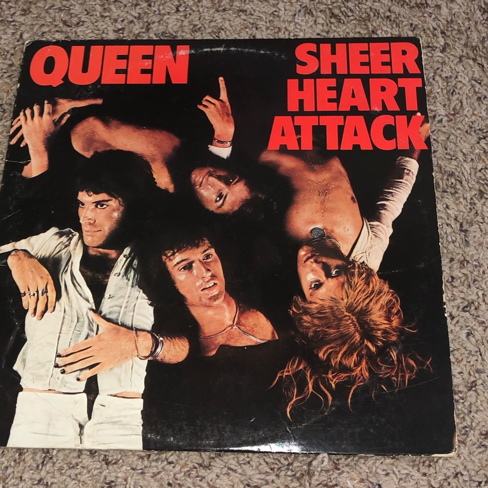 Vintage Old Queen Album Sheer Heart Attack Vinyl